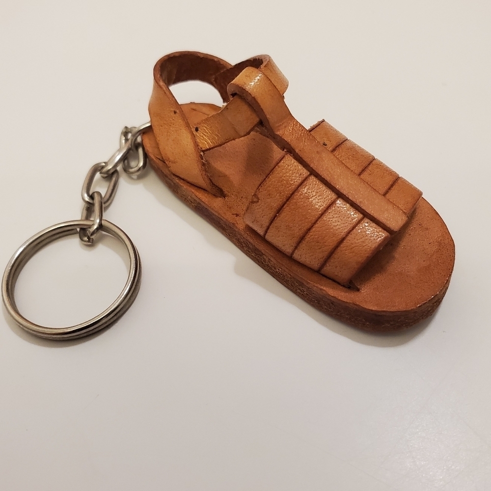 Vintage Mexican Handmade Hauraches Key Chain